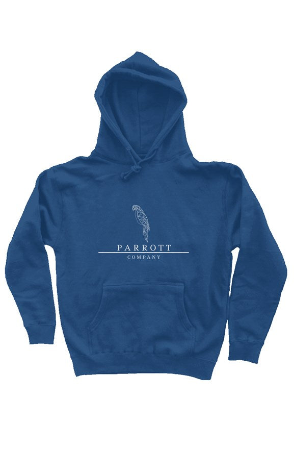 Heavyweight pullover hoodie white logo